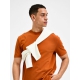 Selected relaxed fit t-shirt i bombay brown til herre