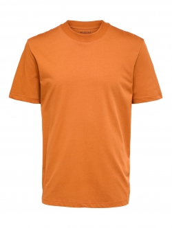 Selected relaxed fit t-shirt i bombay brown til herre