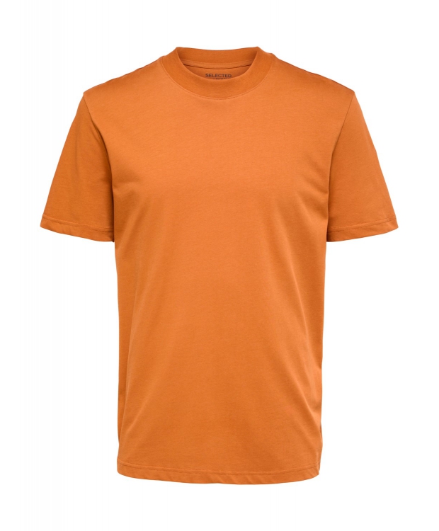 Se Selected relaxed fit t-shirt i bombay brown til herre hos Sokkeposten.dk