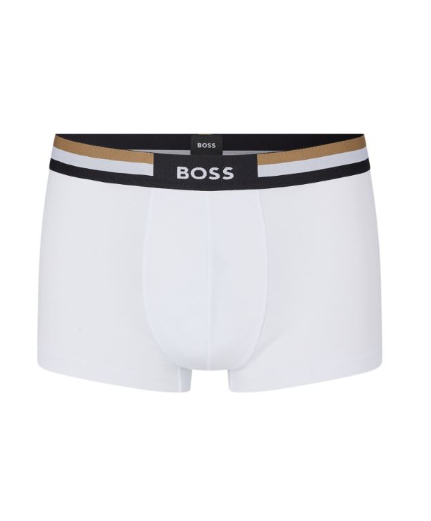 BOSS underbukser/boxershorts m. signaturstribe i hvid til herre