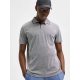 Selected kortærmet coolmax polo i medium grey melange til herre