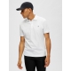 Selected klassisk polo i bright white til herre