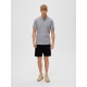 Selected klassisk polo i medium grey melange til herre