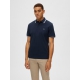 Selected Kortærmet polo i Navy Blazer til herre – aktive størrelser: M