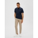 Selected Kortærmet polo i Navy Blazer til herre – aktive størrelser: M