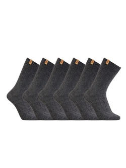 iZ Sock Copenhagen 6-pak luxury bambusstrømper i Mørkegrå til unisex – aktive størrelser: 35-37, 41-43, 44-46, 47-49
