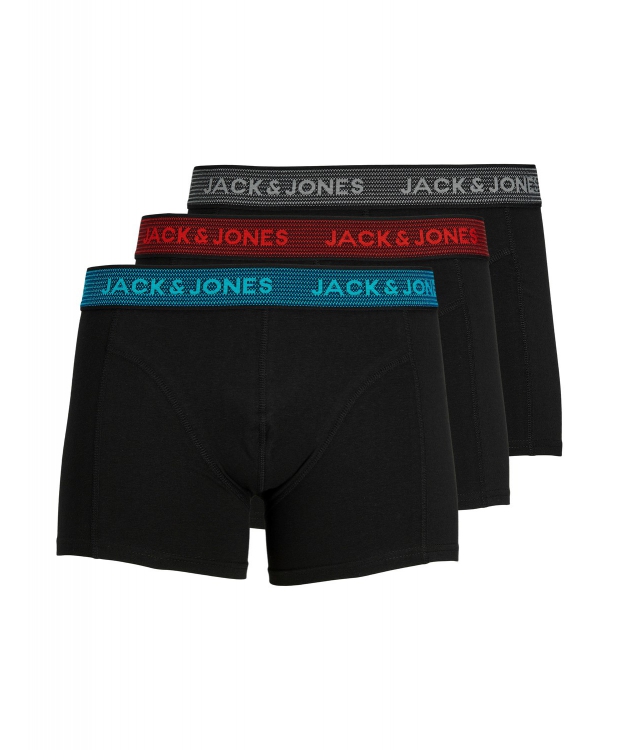 Jack & Jones 3pak underbukser/boksershorts i grå/asphalt til herre