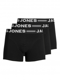 Jack & Jones 3pak underbukser/boksershorts i sort til herre