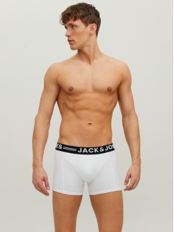 Jack & Jones 3-pak boxershorts i Hvid til herre – aktive størrelser: S, M, L, XL, XXL