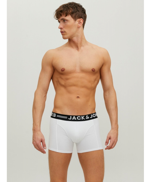 Jack & Jones 3pak underbukser/boksershorts i hvid til herre