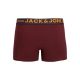 Jack & Jones 3pak underbukser/boksershorts i burgundy til herre