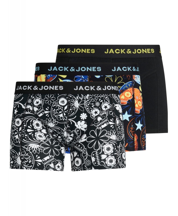 Jack & Jones 3pak figursyede underbukser/boksershorts i sort til herre
