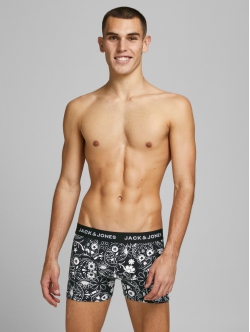 Jack & Jones 3-pak figursyede boxershorts i Sort til herre – aktive størrelser: S, M, L, XL, 2XL