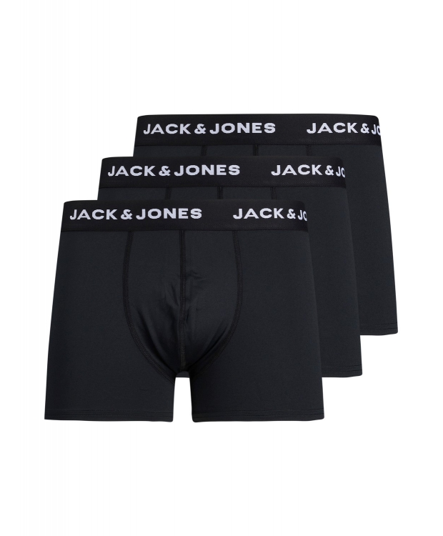 Jack & Jones 3pak mikrofiber underbukser/boksershorts i sort til herre