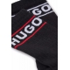 HUGO 2-pak bomuldsstrømper med logo i Sort til kvinder – aktive størrelser: 35-38, 39-42