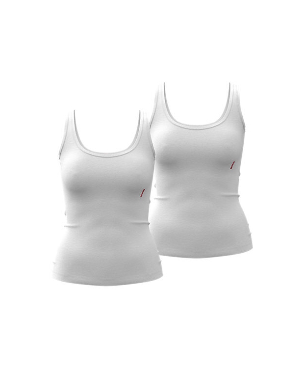 Billede af HUGO 2pak undertrøjer med brede stropper i hvid til kvinder