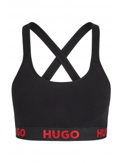 HUGO sports-bh i sort til kvinder