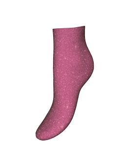HUGO strømper i pink m. glimmer til kvinder