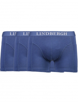 Lindbergh 3-pak navy bambusboxershorts til herre – aktive størrelser S, M, L, XL, XXL og 3XL.