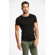 Lindbergh sort T-shirt i 100% bomuld til herre – aktive størrelser L, XXL og XXXL.
