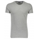 Lindbergh grå T-shirt i 100% bomuld til herre – aktive størrelser XXL og XXXL.
