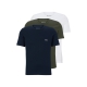 BOSS 3-pak multifarvede bomulds-T-shirts til herre – outlet, aktiv størrelse S.