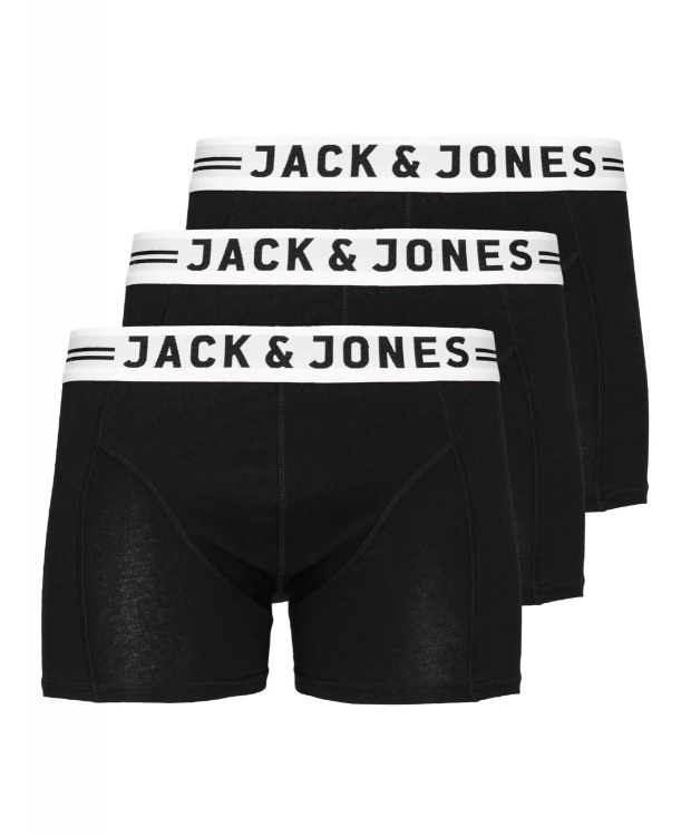 Jack & Jones 3-pak underbukser med bomuld i sort til drenge