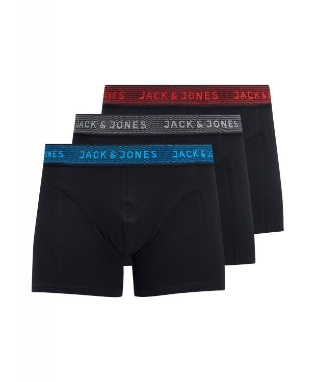 Se Jack & Jones 3-pak underbukser med bomuld i forskellige farver til drenge hos Sokkeposten.dk