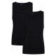 Urban Quest bambus tanktop 2-pak i sort til herre