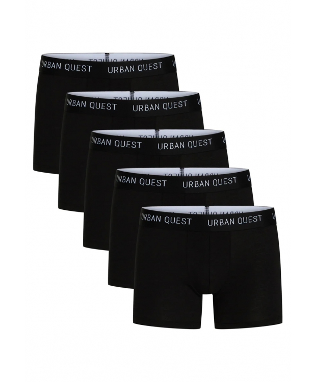 Billede af Urban Quest bambus tights/underbukser 5-pak i sort til herre