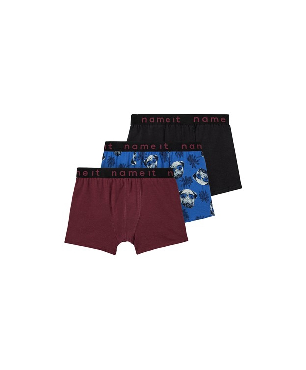 Name it 3-pak underbukser/boxershorts i forskellige farver til drenge