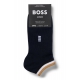 BOSS navy ankelstrømper i 2-pak til herre, str. 39-46