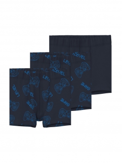 NAME IT mørkeblå boxershorts i 3-pak til drenge, str. 86-110