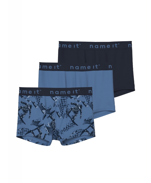Name it 3-pak boxershorts/underbukser i blå farver til drenge.