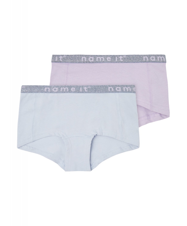 Name it 2-pak underbukser i lyserød & lilla til piger.