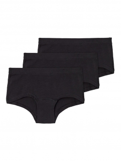 Name it 3-pak underbukser i sort til piger.