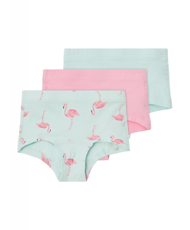 Name it 3-pak underbukser i lyseblå & lyserød til piger