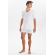 JBS hvid T-shirt med V-hals til herre – str. S, M, L, XL og 2XL