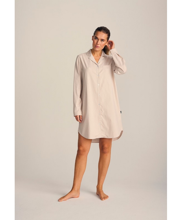 JBS of Denmark stribet bambusnatkjole til kvinder - XS - 2XL