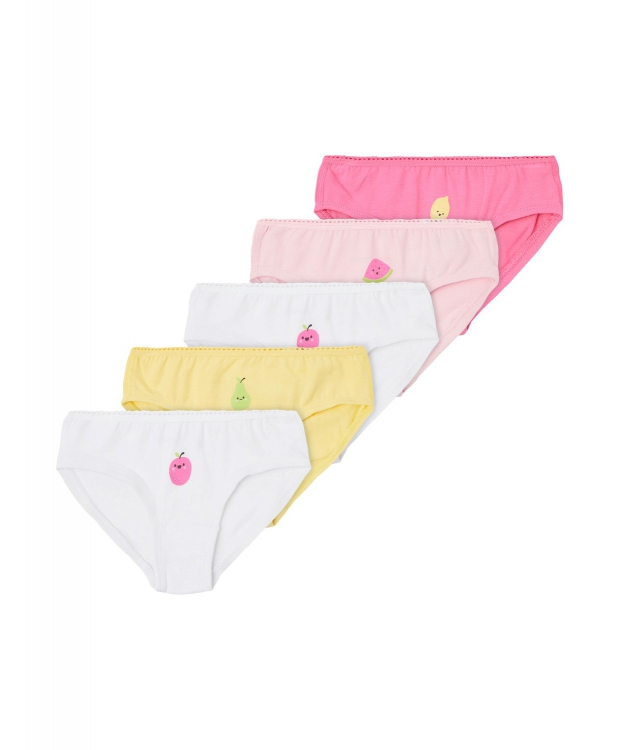 Name it 5-pak underbukser/thights i forskellige farver til piger