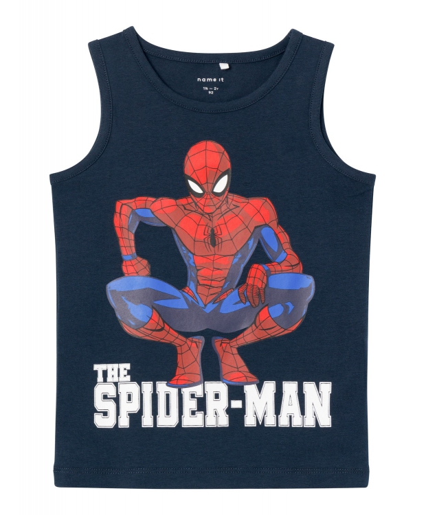 Billede af Name it undertrøje/tank top med Spider-Man motiv i navy til drenge