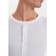 JBS langærmet Henley T-shirt i hvid med knapper til herre – størrelse S
