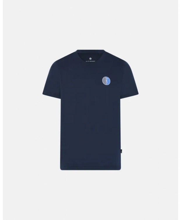 Se JBS of Denmark T-shirt rund hals i navy til herre hos Sokkeposten.dk