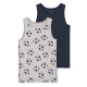 Name It 2-pak undertrøjer i navy og grå til drenge, str. 86 og 92