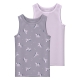 Name it 2-pak undertrøje/tank top i lyserød & lilla til piger