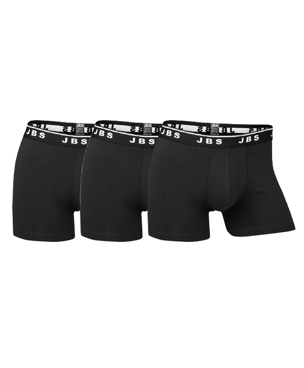 JBS 3P Organic Cotton Boxer Tights Sort økologisk bomuld X-Large Herre