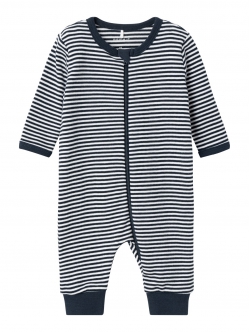 Name it pyjamas dragt i sort m. striber til børn