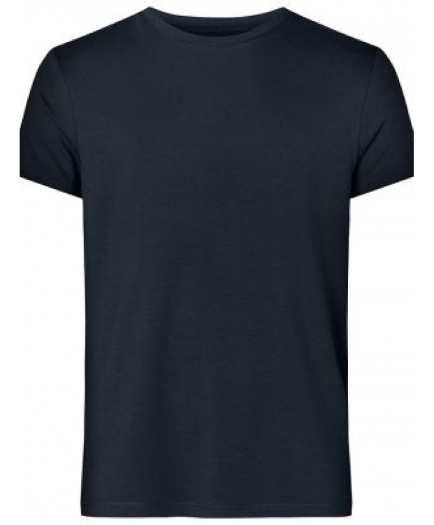 Se Navy blå bambus r-neck T-shirt til herre fra Resteroeds, L hos Sokkeposten.dk