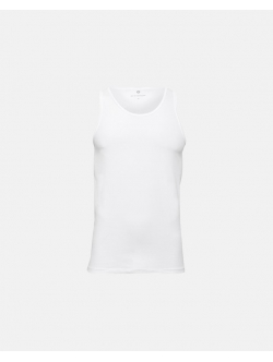 JBS of Denmark tanktop/undertrøje i hvid til herre, str. S-XXL