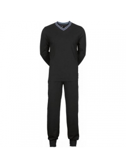 JBS sort jerseypyjamas i bomuld til herre – aktive størrelser S, 2XL og 3XL